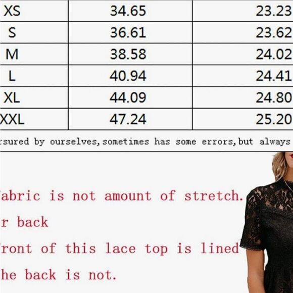 Lace peplum top  - Picture 4 of 4